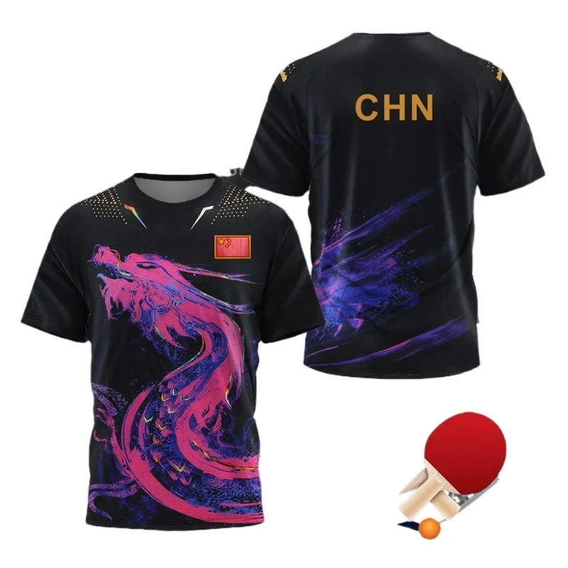 Badminton Png - CHINA Dragon Tischtennis Grafik-T-Shirt für Herren,