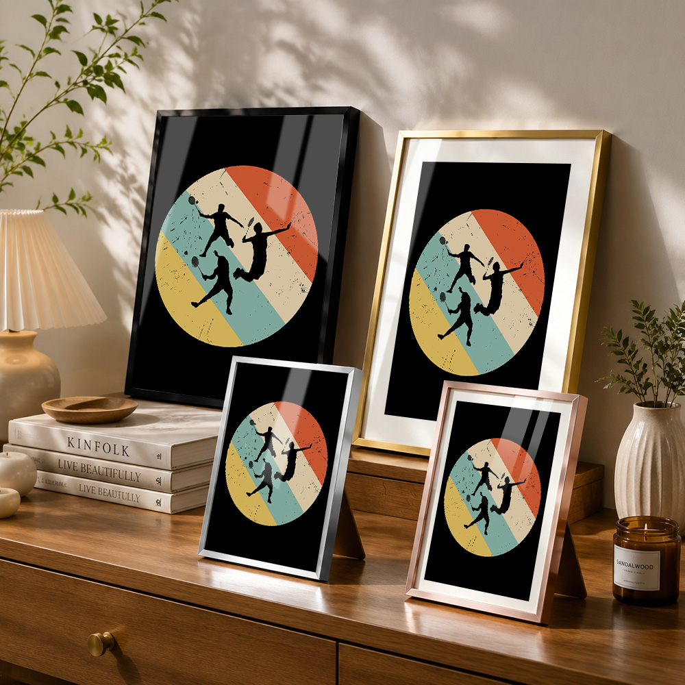 Badminton-Spieler Retro-Metall – Badminton Photo Bewertung und Preis
