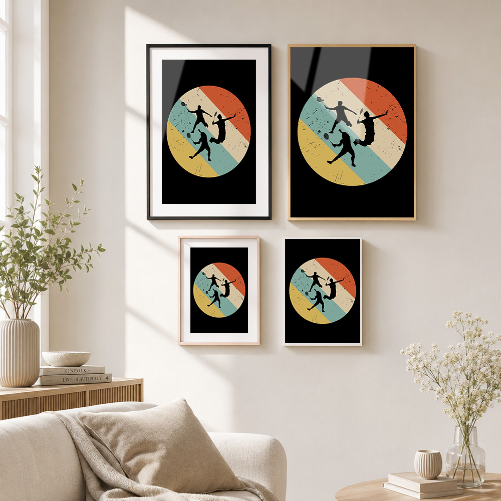 Badminton-Spieler Retro-Metall – Badminton Photo Bewertung und Preis