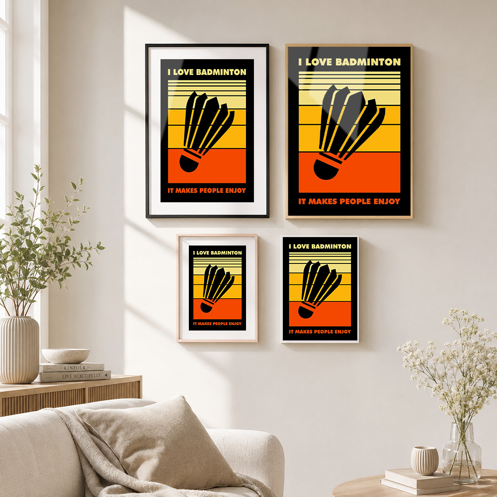 Badminton-Metallposter mit Alu – Badminton Photo Bewertung und Preis