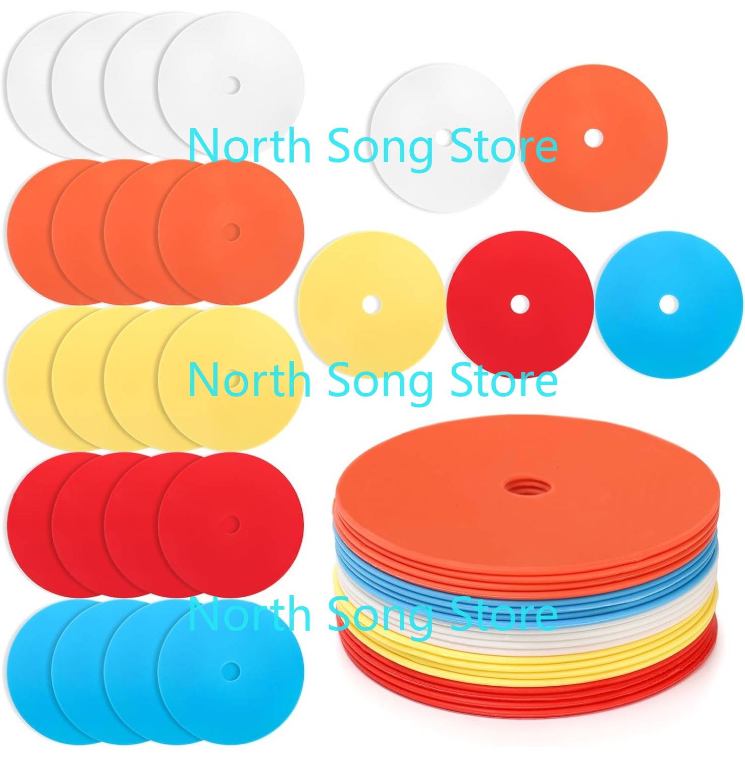 20 Stück 6'' flache Zapfen-Spo – Court Marker Cone Bewertung und Preis