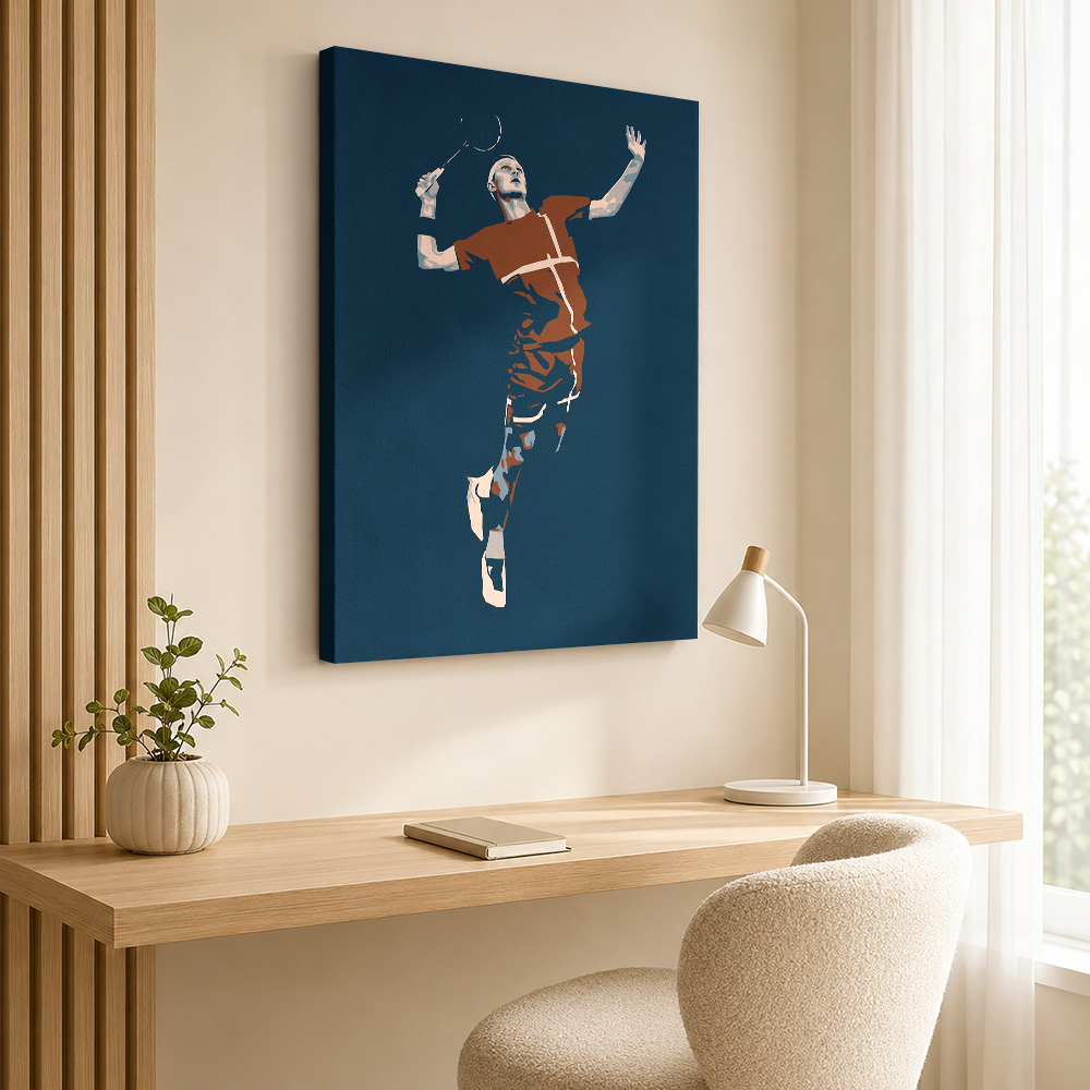 Badminton-Spieler-Silhouette L – Badminton Photo Bewertung und Preis